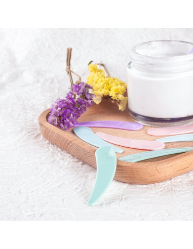 100 Espátulas Cosméticas GOLACKY Mini Cuchara Plástico Multicolor