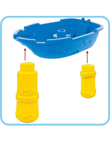 Barco de Juguete Pirata Valesan 21 Piezas para Niños 3-5 Años