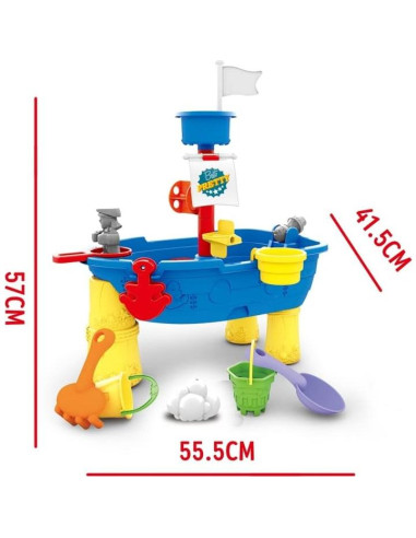 Barco de Juguete Pirata Valesan 21 Piezas para Niños 3-5 Años