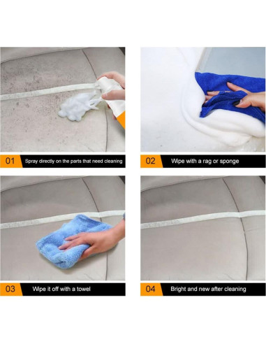 Limpiador de Espuma Multiusos Biaoyun 2 PCS 257g - Coche y Casa