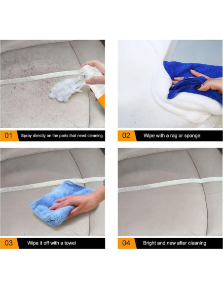 Limpiador de Espuma Multiusos Biaoyun 2 PCS 257g - Coche y Casa