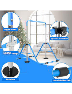 Barras de Gimnasia Slsy Plegables Ajustables para Niños 2