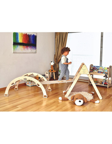 Conjunto de Escalada Montessori KIDODIDO con Rampa y Cojín