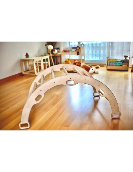 Conjunto de Escalada Montessori KIDODIDO con Rampa y Cojín
