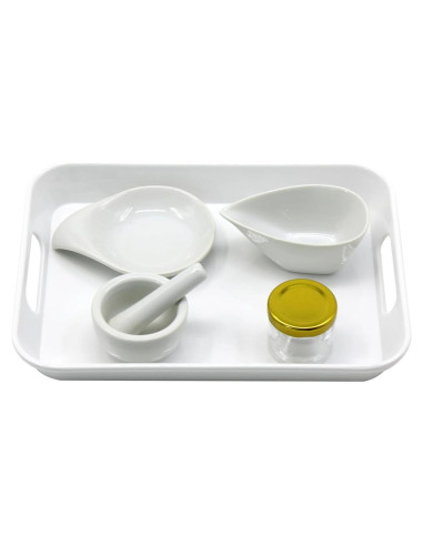 Set Mini Mortero y Maja de Porcelana Montessori - 0.75 kg