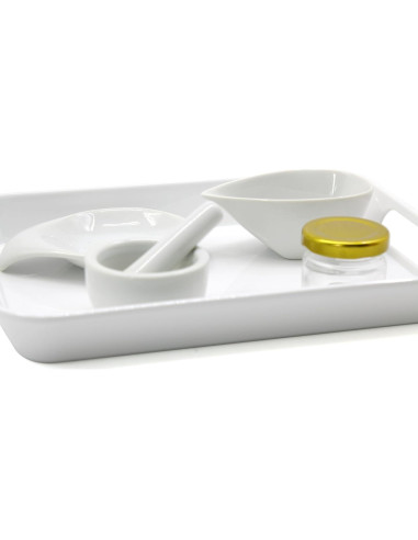 Set Mini Mortero y Maja de Porcelana Montessori - 0.75 kg