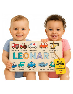 Rompecabezas de Nombre Personalizado de Madera Montessori para Niños