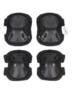 Paquete de 4 Almohadillas Tácticas para Rodillas y Codos KUJOBUY