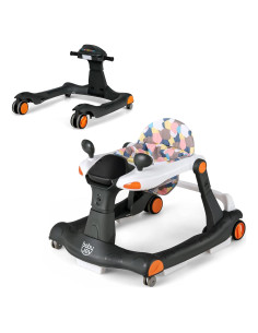 Andador para Bebés 2 en 1 BABY JOY Ajustable con Música y Luces