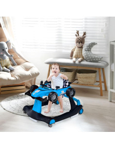 Andador 5-en-1 S AFSTAR para Bebés 6-18 Meses Ajustable 2