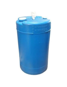 Tambor de Plástico Azul 15 Galones Air Sea Containers - Cerrado con Tapa de Tornillo