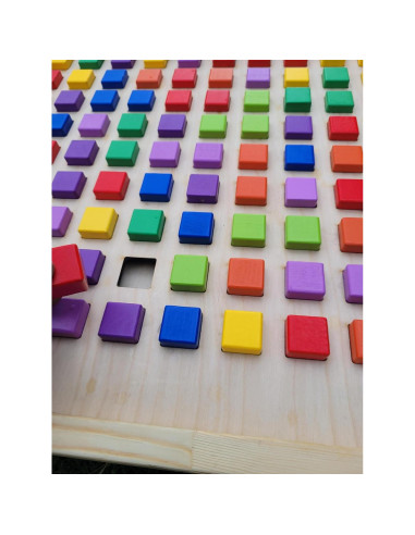 Tablero Sensorial Montessori Organiza | Actividad Táctil 53x53 cm