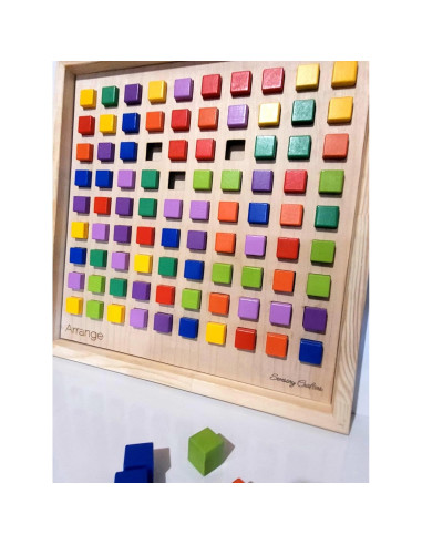 Tablero Sensorial Montessori Organiza | Actividad Táctil 53x53 cm