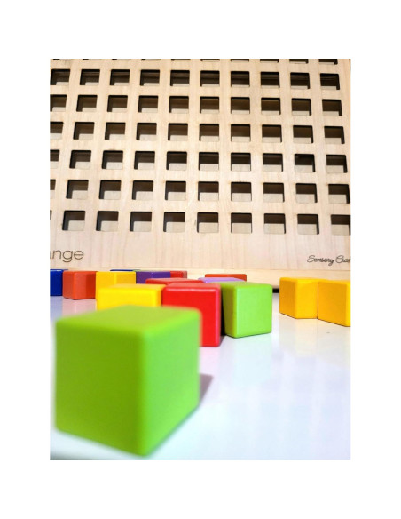 Tablero Sensorial Montessori Organiza | Actividad Táctil 53x53 cm
