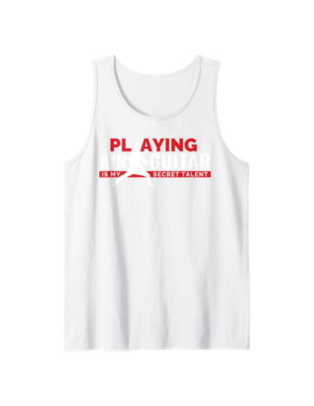 Camiseta Sin Mangas Jugador de Guitarra de Aire - Air Guitar Music Apparel