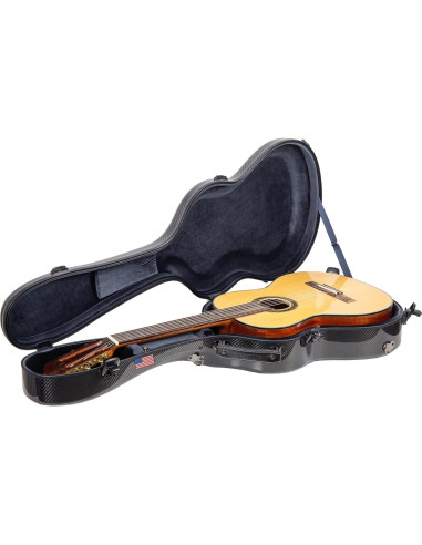 Estuche de guitarra clásica Crossrock CRF6030CBK - Fibra de carbono