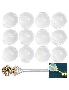 92 Respaldo de Aretes TPE Grado Médico 6.5mm - Ámbar