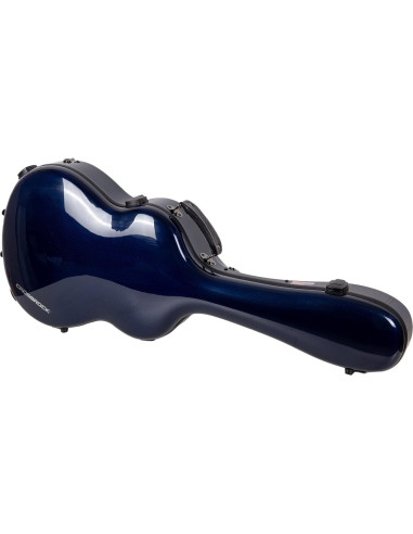 Estuche para guitarra clásica Crossrock CRF6030CBL - Fibra de carbono azul