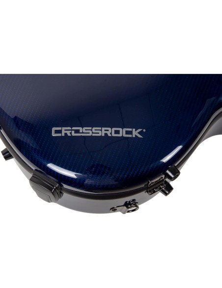 Estuche para guitarra clásica Crossrock CRF6030CBL - Fibra de carbono azul