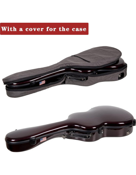 Funda de Guitarra Clásica Crossrock 4/4 Carbono Rojo México
