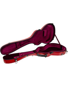 Estuche rígido Crossrock para guitarra Les Paul Rojo 100cm 2