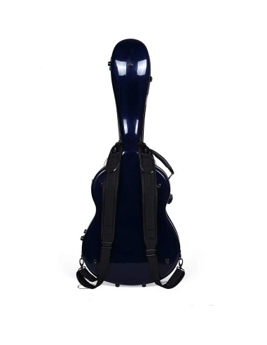 Estuche Dreadnought Crossrock Air Carbon 100% Fibra Carbono Azul