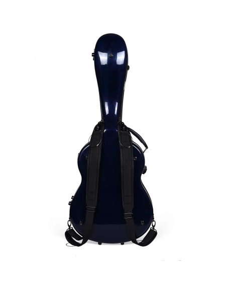 Estuche Dreadnought Crossrock Air Carbon 100% Fibra Carbono Azul