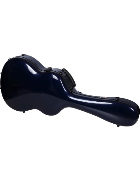 Estuche Dreadnought Crossrock Air Carbon 100% Fibra Carbono Azul