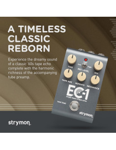 Pedal de Efectos Strymon EC-1 Eco de Cinta Estéreo 340g 2