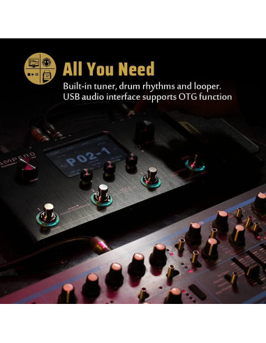 Hotone Ampero MP-100 Simulador de Amplificador y Efectos