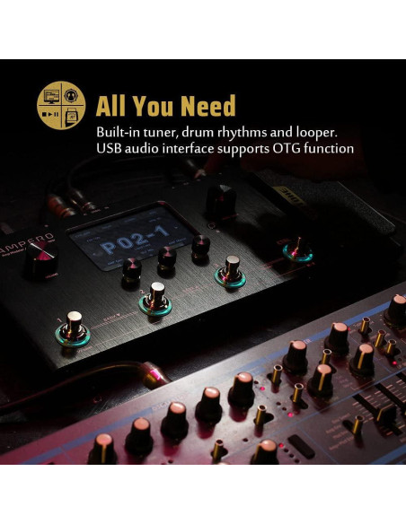 Hotone Ampero MP-100 Simulador de Amplificador y Efectos