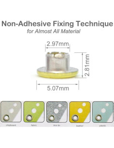 Ojales Rápidos FoRapid 3mm Pastel - 84 PCS para Manualidades 2