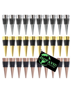 Juego de 30 Tapones de Vino Jiofaviu Coloridos de Aleación