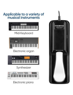Pedal de Sostenido Wegrower WP-01 para Teclados y Pianos 2