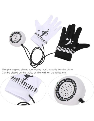 Guantes de Piano Electrónico Shanrya para Principiantes 215x150mm