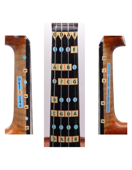 Guía de Dedos para Violín 1/2 Weston - Calcomanías para Notas