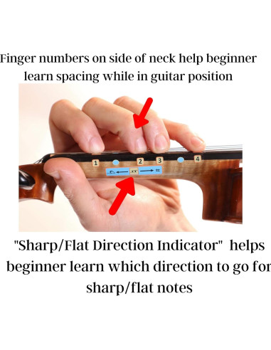Guía de Dedos para Violín 1/2 Weston - Calcomanías para Notas