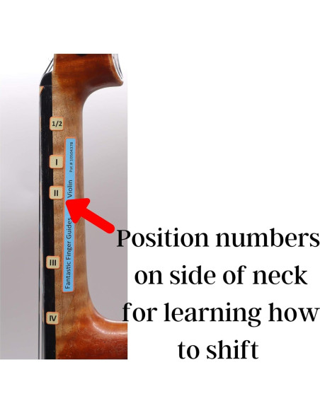 Guía de Dedos para Violín 1/2 Weston - Calcomanías para Notas