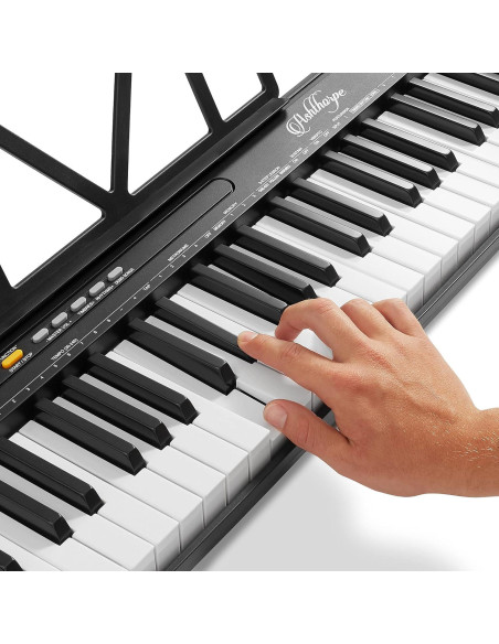 Piano Electrónico Digital Ashthorpe 61 Teclas para Principiantes