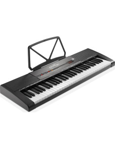 Piano Digital Ashthorpe 61 Teclas Iluminadas con Accesorios 2