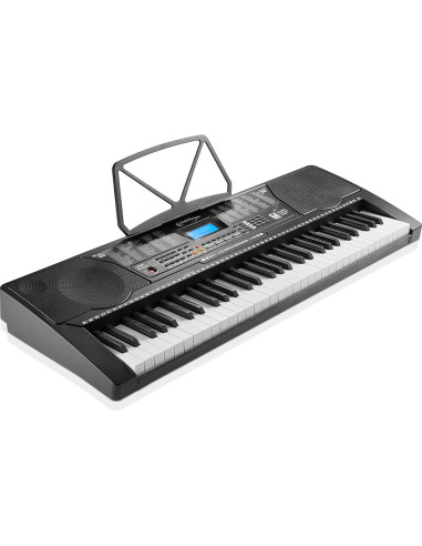 Piano Electrónico Digital Ashthorpe 61 Teclas Iluminadas Kit