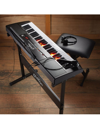 Piano Digital Ashthorpe 61 Teclas Iluminadas con Accesorios