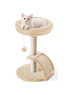 Torre para Gatos Goozii con Rascador y Cama Beige 52cm