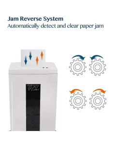 Trituradora de Papel WOLVERINE SD9113 18 Hojas P-4 Blanca 2