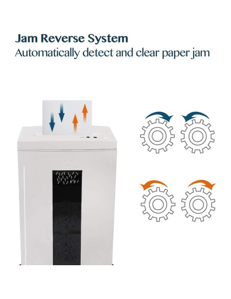 Trituradora de Papel WOLVERINE SD9113 18 Hojas P-4 Blanca