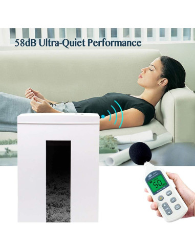 Trituradora de Papel WOLVERINE SD9113 18 Hojas P-4 Blanca