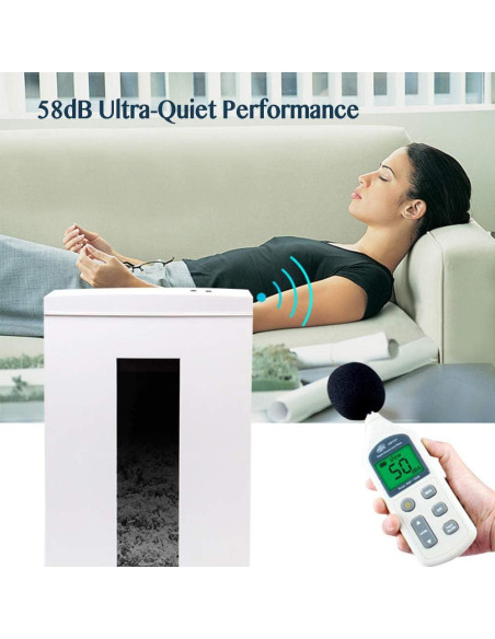 Trituradora de Papel WOLVERINE SD9113 18 Hojas P-4 Blanca