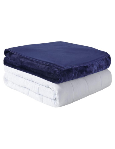 Manta con Peso MP2 9 kg 152x203 cm con Funda Reversible Marino