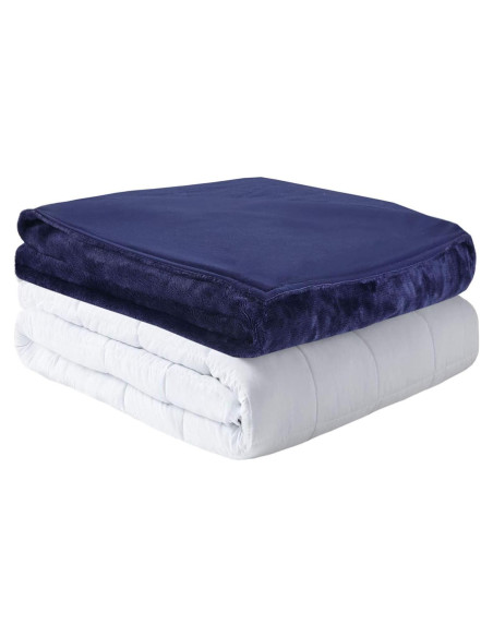 Manta con Peso MP2 9 kg 152x203 cm con Funda Reversible Marino