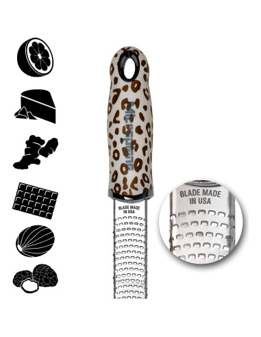 Rallador de Cítricos Microplane Premium Classic Leopardo 32x3.5cm